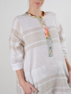 Linen Plaid Tunic Dress by Alembika
