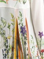 Long Floral Print Cardigan by Ivko