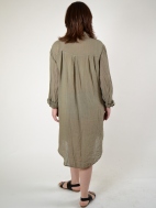 Long Linen Shirt Dress by Luna Luz