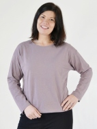 Long Sleeve Crop Crew Shirt by PacifiCotton