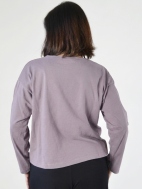 Long Sleeve Crop Crew Shirt by PacifiCotton