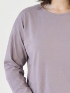 Long Sleeve Crop Crew Shirt by PacifiCotton