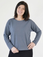 Long Sleeve Crop Crew Shirt by PacifiCotton