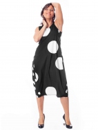 Mixed Dots and Stripes Bubble Dress by Alembika