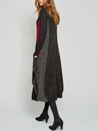 Mixed Fabric Dress by Alembika