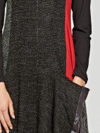 Mixed Fabric Dress by Alembika