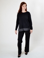 Mixed Yarn Pullover by Kinross Cashmere