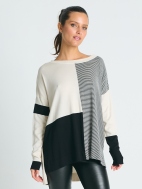 Mod Graphic Crewneck Sweater by Planet by Lauren G