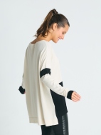 Mod Graphic Crewneck Sweater by Planet by Lauren G