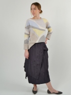 Mod Intarsia Pullover by Kinross Cashmere
