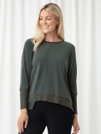 Motion Trim Boxy Top by Sympli