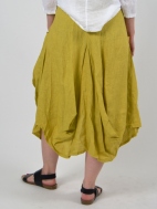 Mustard Linen Skirt by Inizio