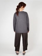Naples Oversized Contrast Sweater by Plush Cashmere