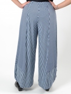 Navy Stripe Punto Pants by Alembika