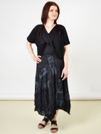 Newsprint Lori Skirt by Comfy USA