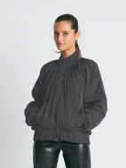 Nylon Rouched Chic Bomber by Planet by Lauren G