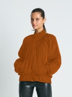 Nylon Rouched Chic Bomber by Planet by Lauren G