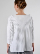 Ottoman Rib Pullover by Kinross Cashmere