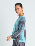 Pima Cotton Ric-Rac Crewneck Sweater by Planet by Lauren G