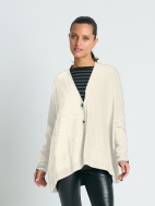 Pima Cotton Varsity Cardigan by Planet by Lauren G