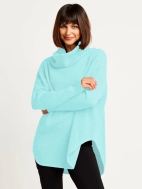 Pima Cotton Waffle Cowl Sweater by Planet by Lauren G