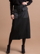 Pinstripe Midi Skirt by Alembika