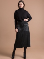 Pinstripe Midi Skirt by Alembika