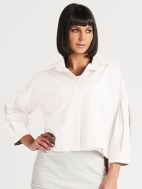 Pleat Sleeve Shirt by Planet