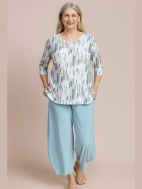 Printed Go To Classic 3/4 Sleeve Relaxed Tee by Sympli