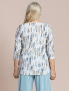 Printed Go To Classic 3/4 Sleeve Relaxed Tee by Sympli