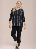 Printed Go To Classic 3/4 Sleeve Relaxed Tee by Sympli