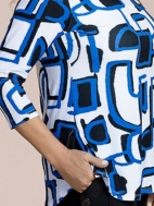 Printed Go To Classic 3/4 Sleeve Relaxed Tee by Sympli