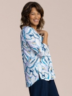 Printed Go To Classic 3/4 Sleeve Relaxed Tee by Sympli
