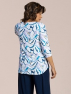 Printed Go To Classic 3/4 Sleeve Relaxed Tee by Sympli
