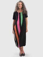 Rainbow Stripe Dress by Alembika