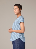 Raw Edge V-Neck Top by Cut Loose