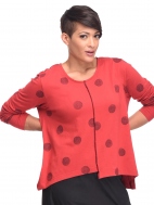 Red Thumbprint Londyn Top by Snapdragon & Twig