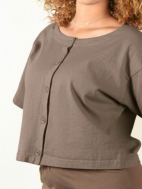 S/S Button Shirt by PacifiCotton