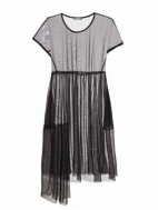 Sheer/Jersey Dress by Alembika