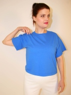 Short Sleeve Crop Crew Shirt by Pacificotton