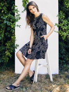 Sleeveless Trapeze Dress Short by Sympli