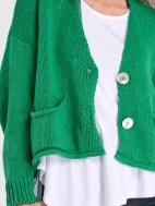 Slouchy Green Cardigan by Alembika
