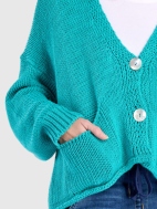 Slouchy Turquoise Cardigan by Alembika
