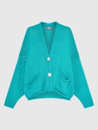 Slouchy Turquoise Cardigan by Alembika