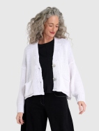 Slouchy White Cardigan by Alembika