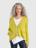 Slouchy Yellow Cardigan