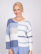 Split Stripes Sweater by Olivia by Habitat