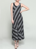 Stripe Bardot Dress by Chalet et ceci
