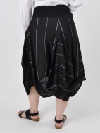 Stripe Cloverleaf Skirt by Inizio