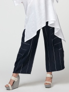 Stripe Linen Pant by Inizio